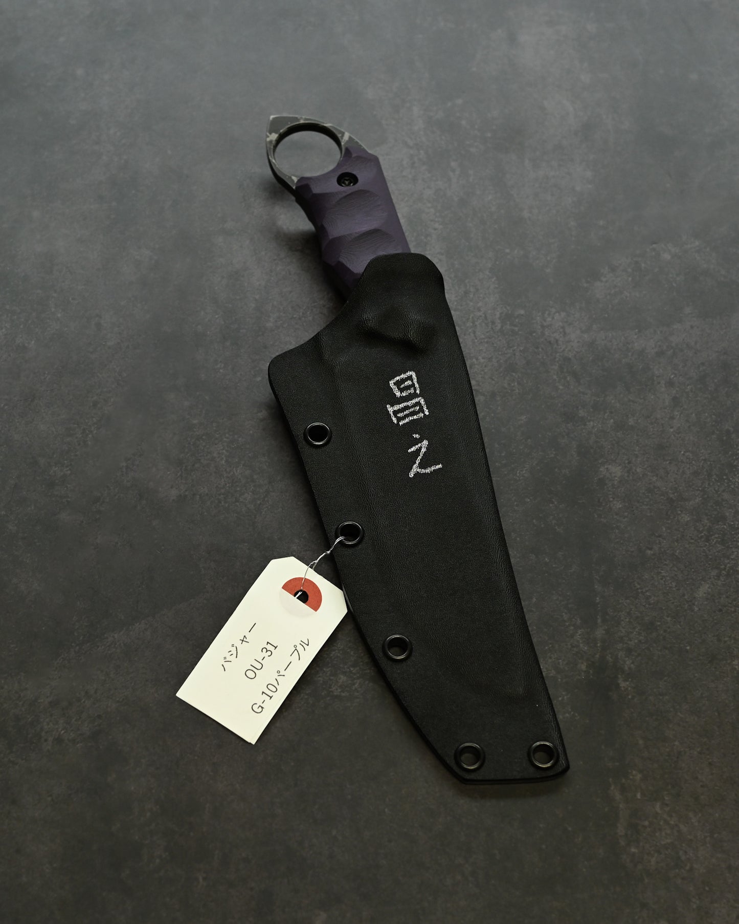 Limited Edition | Masayuki “Badger” — OU-31 Steel × Purple G10 Handle | KIKU-BAG
