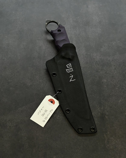 Limited Edition | Masayuki “Badger” — OU-31 Steel × Purple G10 Handle | KIKU-BAG