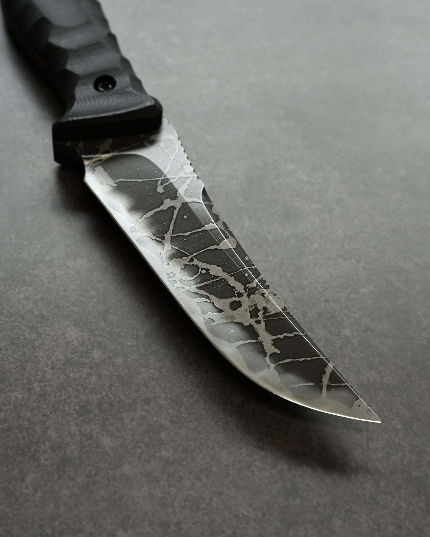 Kikuknives Shizugatake | OU-31 Steel × G-10 Black Handle | Kiku Matsuda Custom Knife