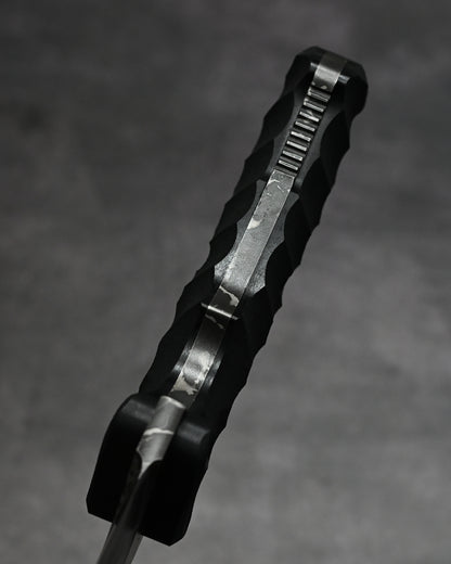 バサラ　松田菊男作  日本製 固定刃ナイフ  OU-31 鋼 × ブラック G-10