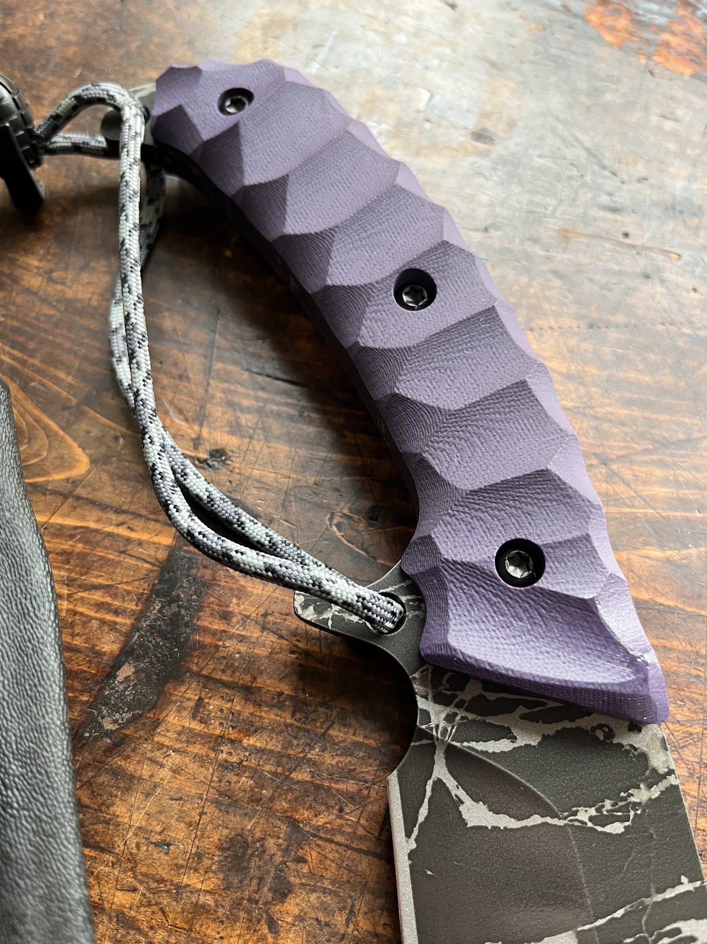 Kiku Knives Shironagasu Kujira Nata – Kikuo Matsuda & Masayuki Matsuda OU-31  San Mai Custom Fixed Blade Knife