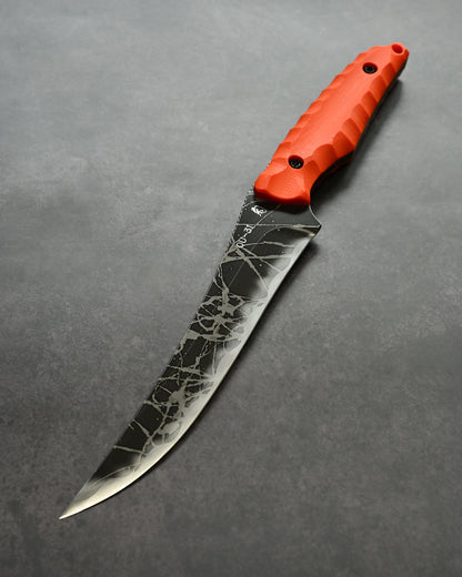 Kikuknives Akashoubin  | OU-31 × Orange G10 | Kiku Matsuda Custom Knife