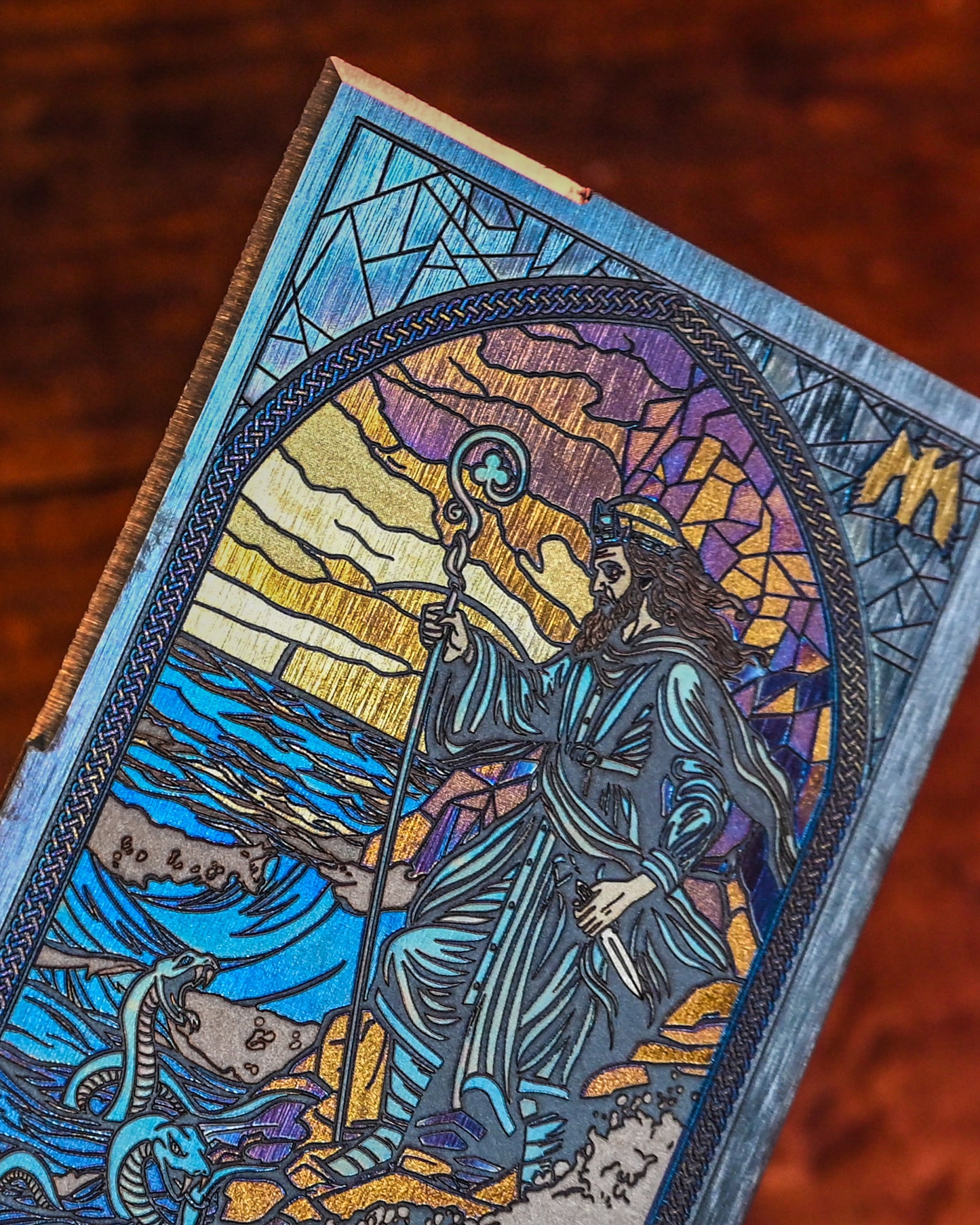 Mummert Knives Moses-Themed Titanium Card Knife – A Symbol of Mystery and Power