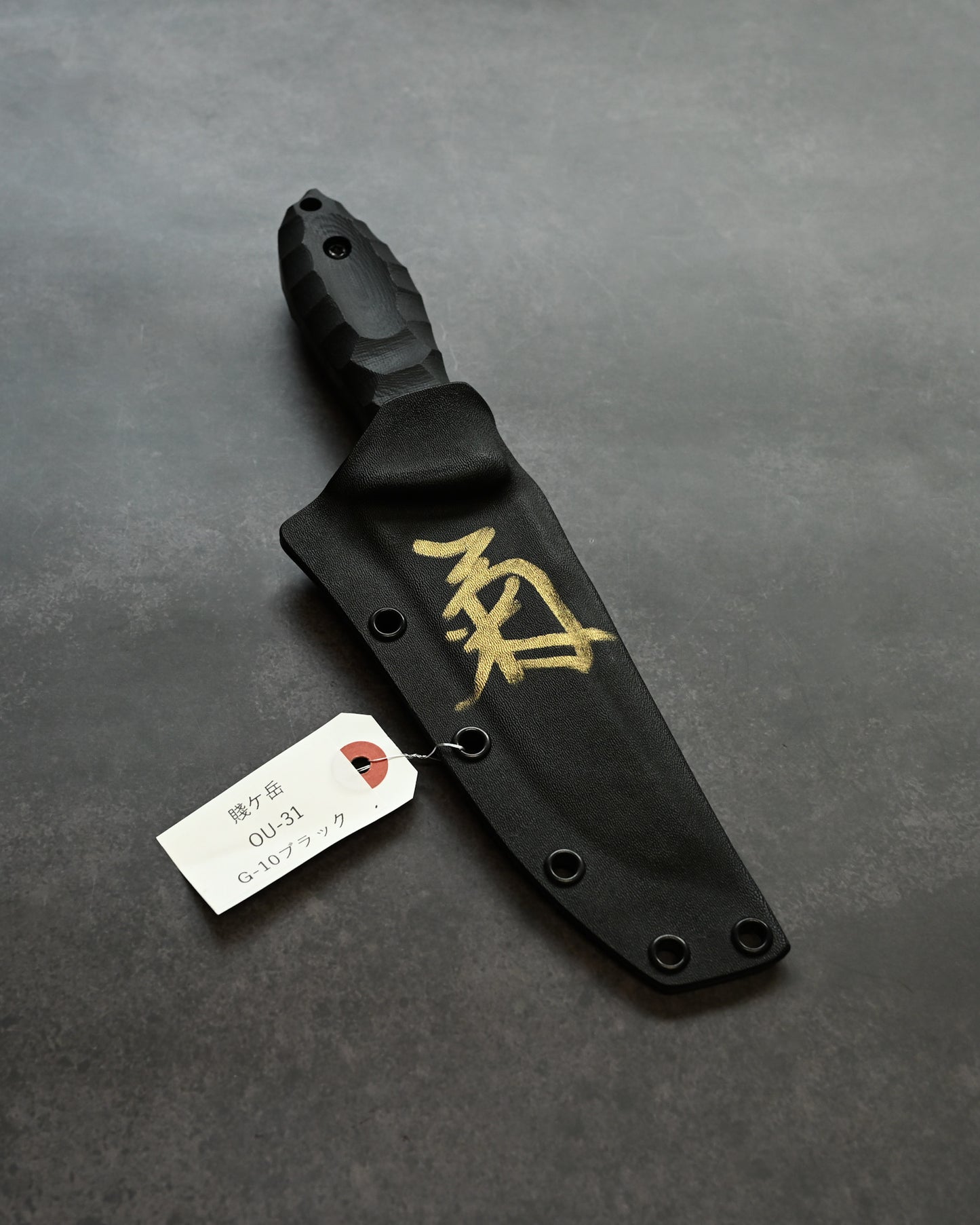 Kikuknives Shizugatake | OU-31 Steel × G-10 Black Handle | Kiku Matsuda Custom Knife