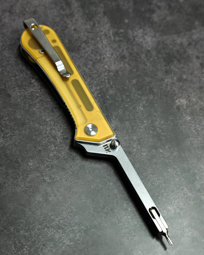 NUKNIVES T33 Multi-Functional Folding Screwdriver – PEI Handle (Includes EDC Pouch)