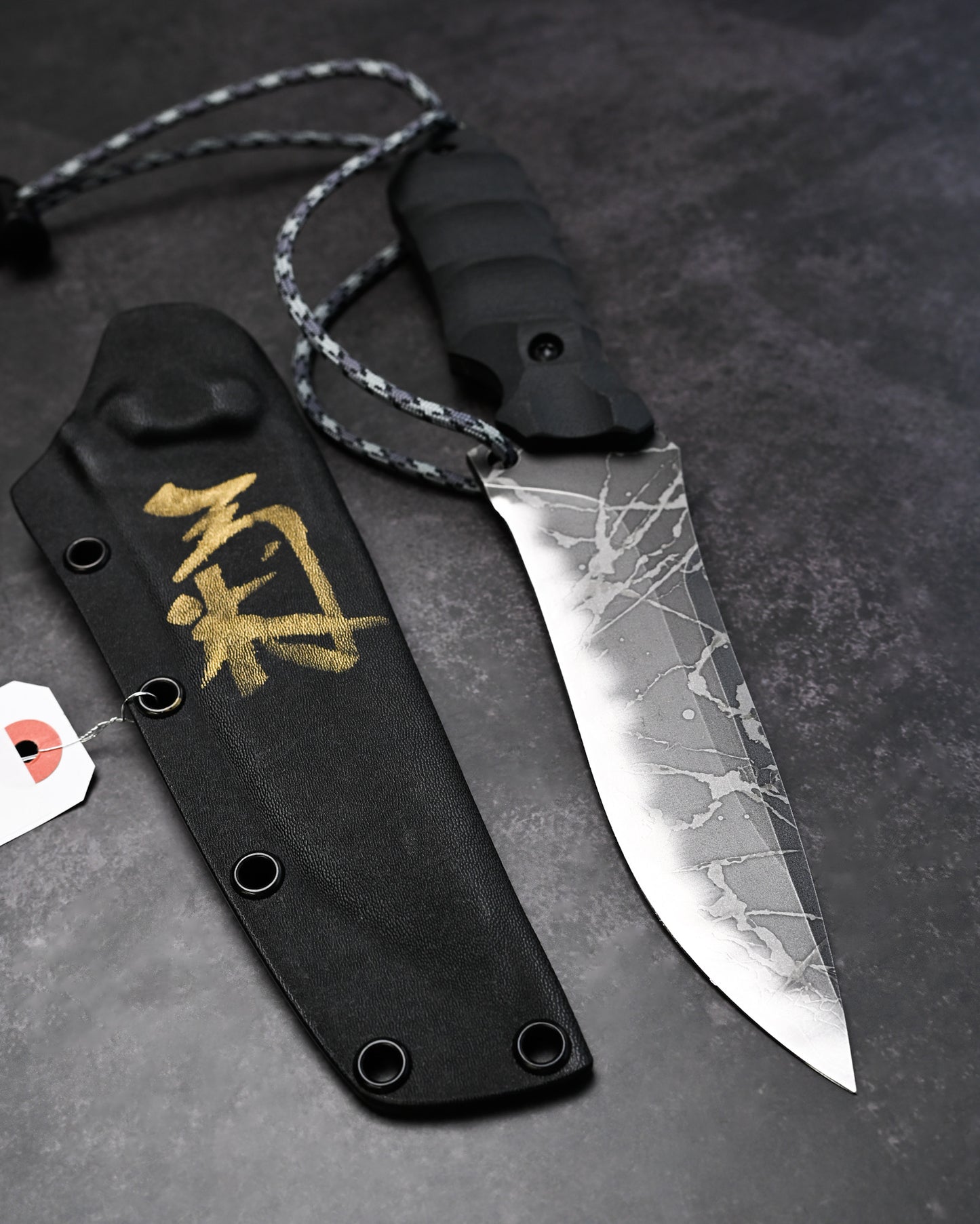 Rare Kiku Knives by Kikuo Matsuda High Back Fighter II Custom Outdoor Knife  OU-31 Blade