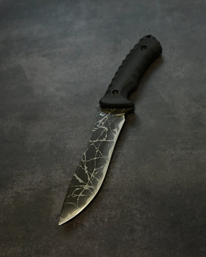 Limited Edition｜Kiku Matsuda “Nebura”｜OU-31 Outdoor Fixed Blade｜150 mm Blade｜Black G10 Handle｜Handmade in Japan
