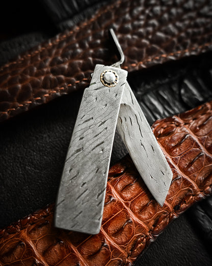 Masayuki Tashiro S711 Forged Dragon Scale Damascus Higonokami EDC Custom Folding Knife