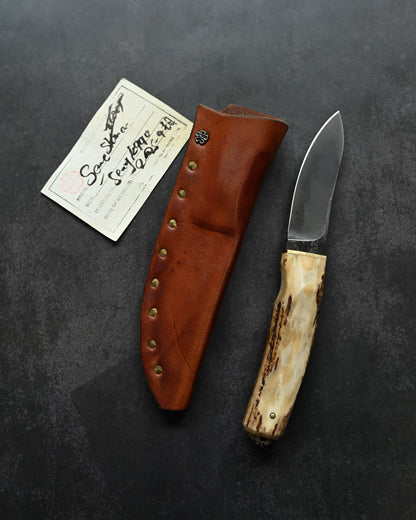 Wtopia Hunting Knife (Semi Skinner) – K990 Hamon Handmade Knife, Made in Japan