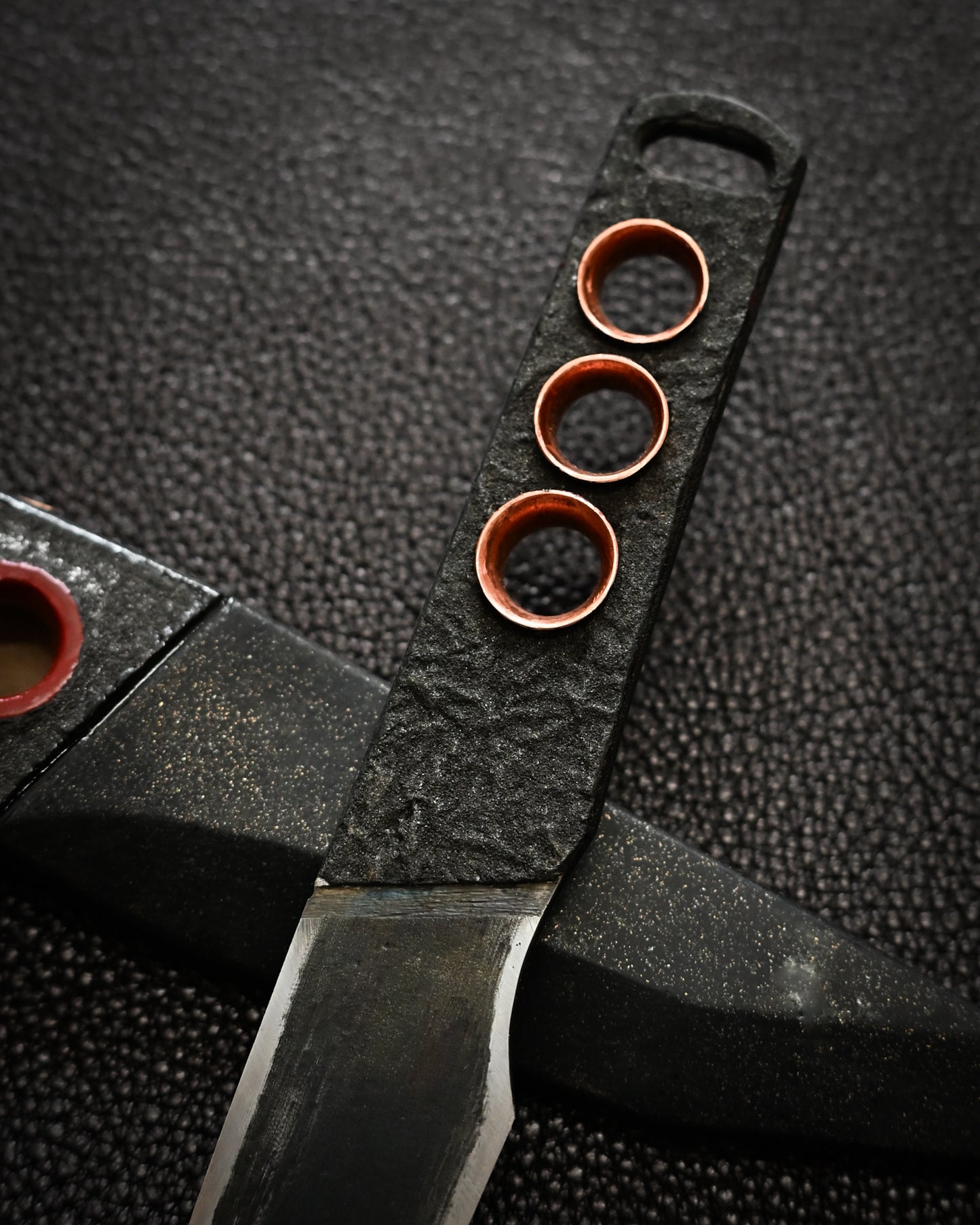Recommended Artist Yukio Nibu One-Off Custom Knife No. R8-8 Forged from Vintage Hand-Forged Blade Steel