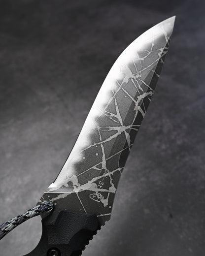 Rare Kiku Knives by Kikuo Matsuda High Back Fighter II Custom Outdoor Knife  OU-31 Blade