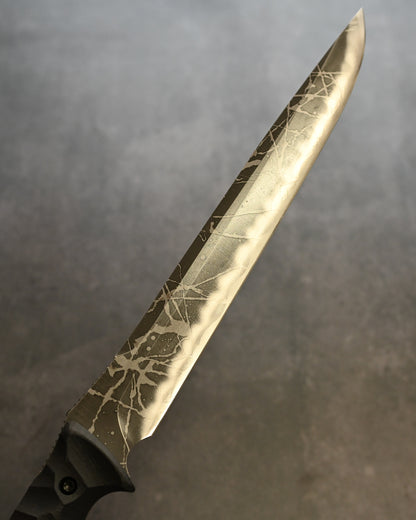 Kobe Exhibition Limited Extremely Rare Extra Thick Kiku Knives Kikuo Matsuda Stout Spear OU31 Steel Black G10