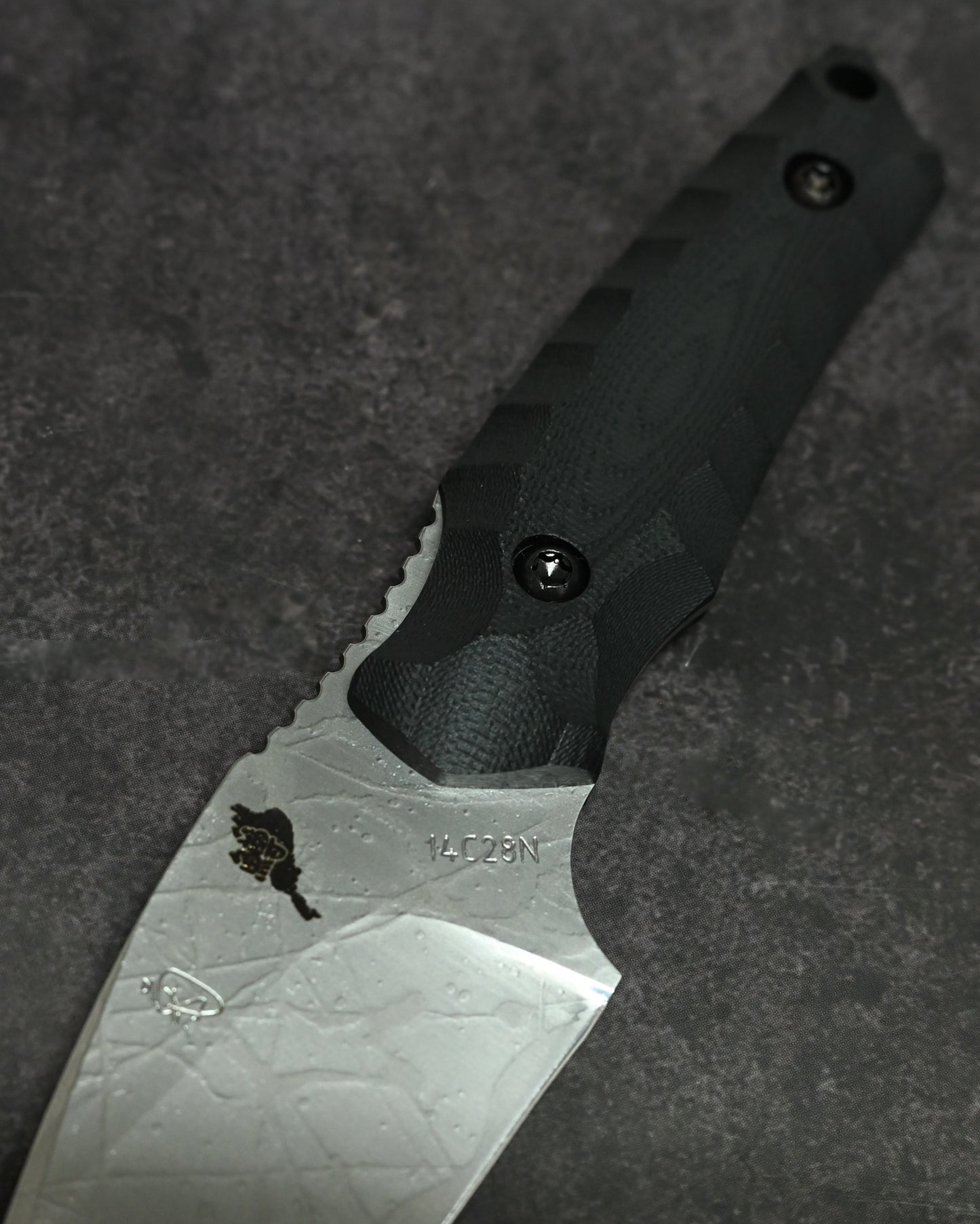 極稀少｜琵琶湖特別モデル｜松田菊男「湖風」｜14C28N アウトドア直刀｜G10ハンドル