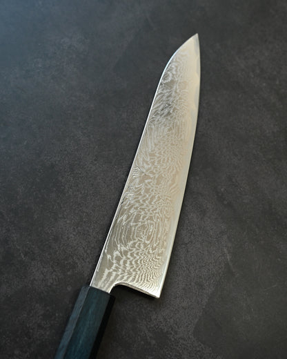 Kanetaka Limited Gyuto 363mm – VG10 Damascus-Clad Steel / Mirror Finish / Handcrafted by Artisan