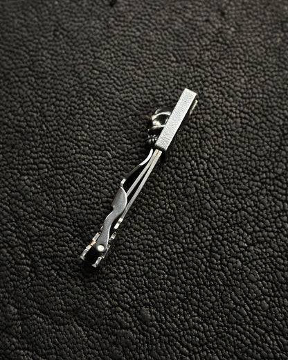 Discontinued and Rare Steel Flame Nail Clipper with Sterling Silver Warrior Skull