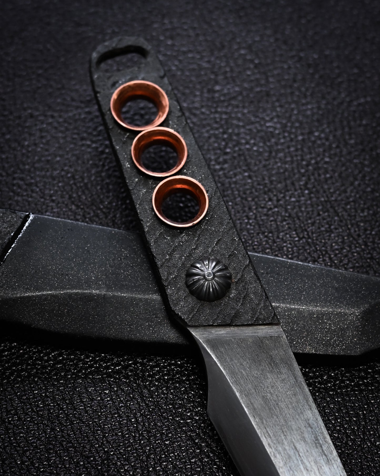 Recommended Artist Yukio Nibu One-Off Custom Knife No. R8-9 Forged from Vintage Hand-Forged Blade Steel