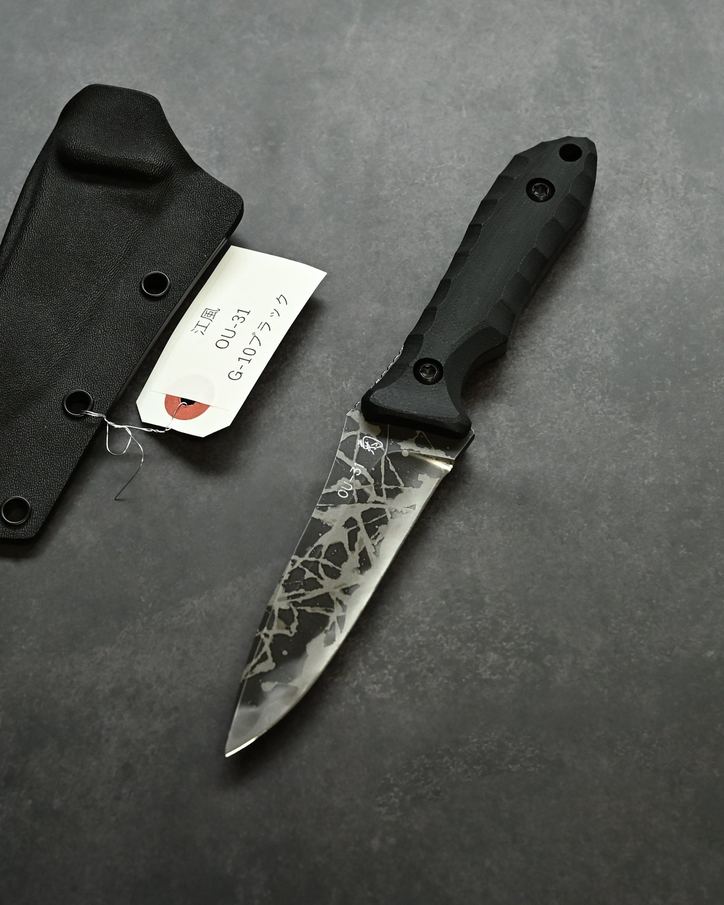 Kiku Matsuda Kikuknives Kofuu Black Outdoor Fixed Blade Handcrafted in Japan
