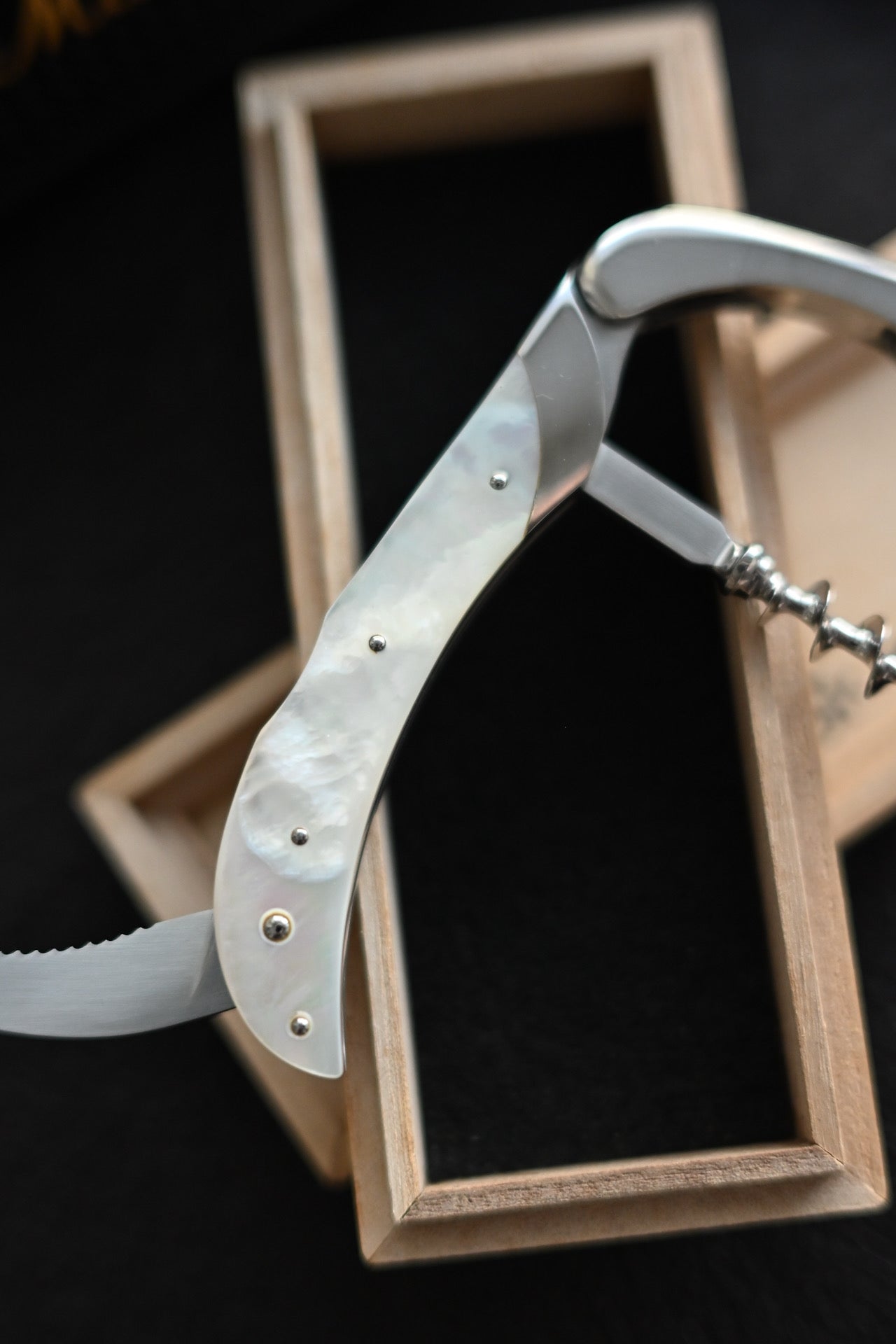 Ikuo Nagata One-Off Mother-of-Pearl Wine Opener Knife