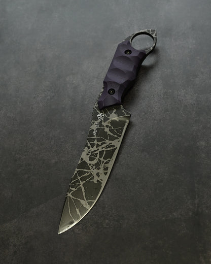 Limited Edition | Masayuki “Badger” — OU-31 Steel × Purple G10 Handle | KIKU-BAG