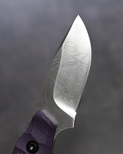 [Ginza Exhibition Limited Edition] Kiku Knives Masayuki Matsuda Enaga Satin Finish  Glow-in-the-Dark Accents