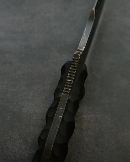 Limited Edition｜Kiku Matsuda “Hien”｜OU-31 Outdoor Fixed Blade｜173mm Blade｜Black G10 Handle｜Handmade in Japan
