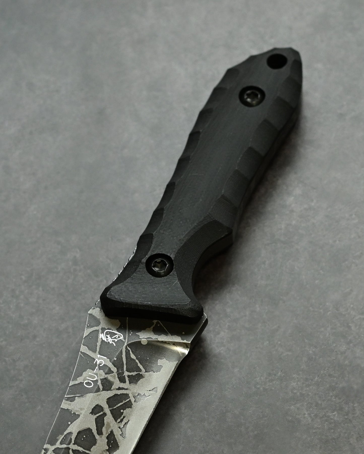 Kiku Matsuda Kikuknives Kofuu Black Outdoor Fixed Blade Handcrafted in Japan