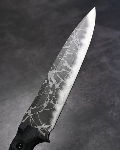Rare Kiku Knives by Kikuo Matsuda Yukikaze　Custom Outdoor Knife OU-31 Blade
