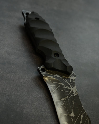 Limited Edition｜Kiku Matsuda “Hien”｜OU-31 Outdoor Fixed Blade｜173mm Blade｜Black G10 Handle｜Handmade in Japan
