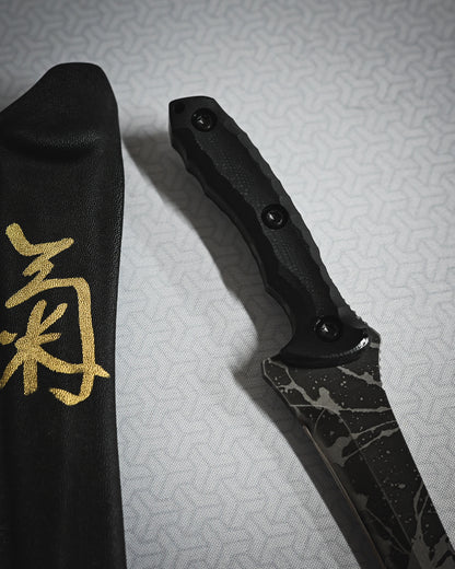 Kikuknives Silver Dragon SP-Mini | Kiku Matsuda Signature Fixed Blade - OU-31 Steel | 2025 Tokyo Ginza Knife Show Edition