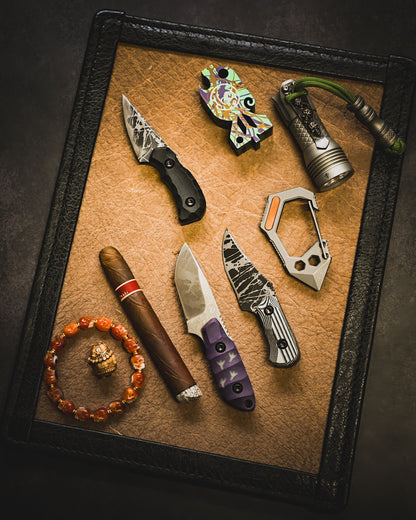 [Ginza Exhibition Limited Edition] Kiku Knives Masayuki Matsuda Enaga Satin Finish  Glow-in-the-Dark Accents