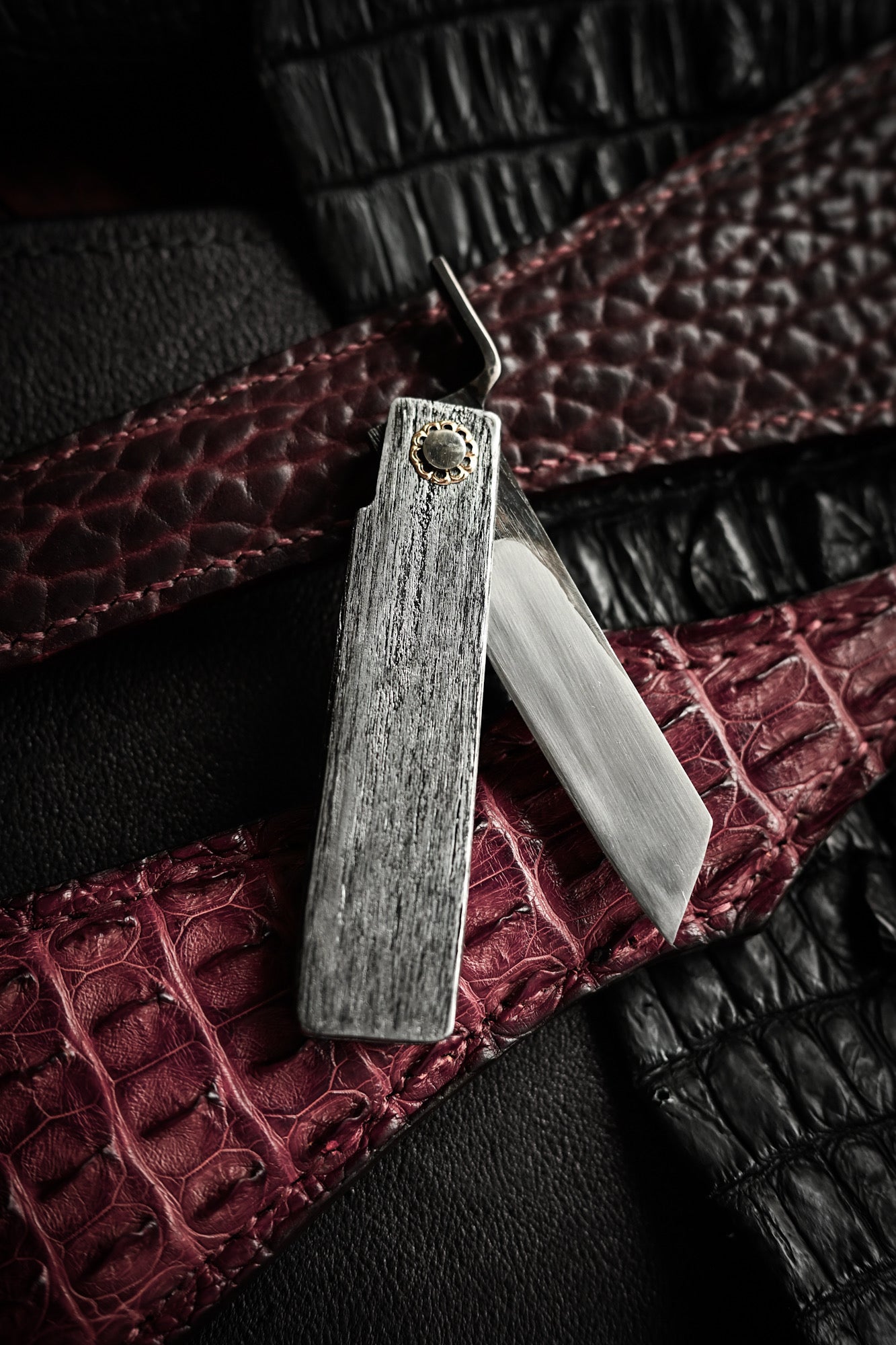 日本製 田代雅之 S701 One-Off 青紙 肥厚守 EDC カスタムフォールディングナイフ