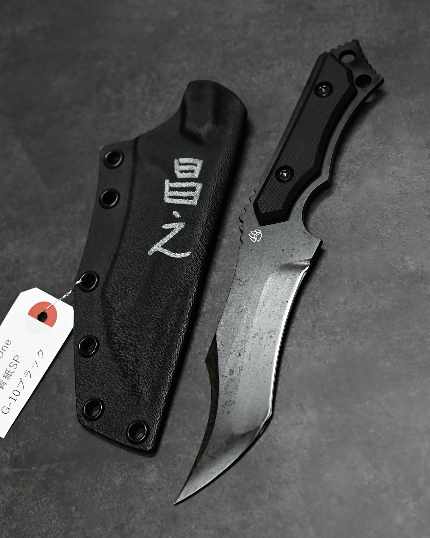 Black-One 日本製 固定刃ナイフ 松田菊男（松田昌之）作｜青紙スーパー鋼｜G10 ブラック
