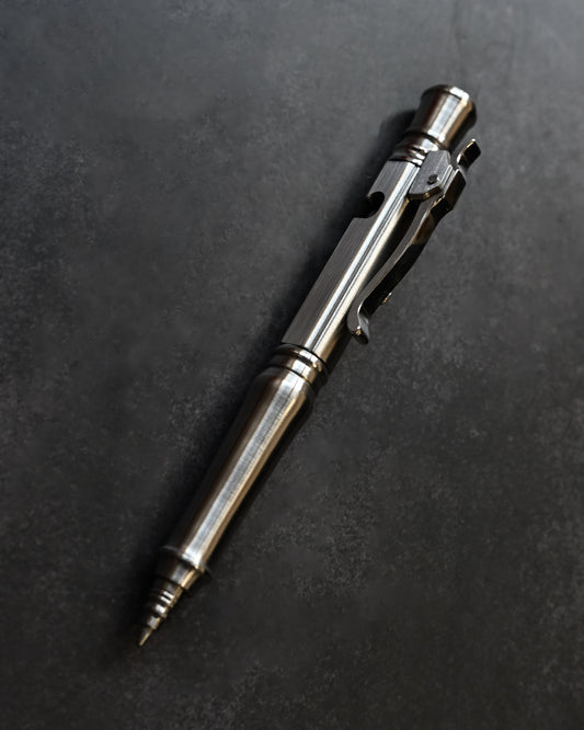 Hidetoshi Nakayama Kyoto Show Edition Stainless Steel Bolt-Action Tactical Pen & Knife