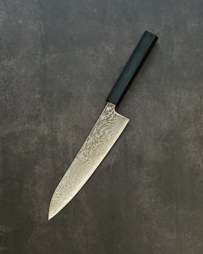 Kanetaka Limited Gyuto 363mm – VG10 Damascus-Clad Steel / Mirror Finish / Handcrafted by Artisan