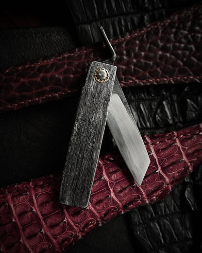 Japan Made Masayuki Tashiro S704 One-Off Aogami Fat-Mamori EDC Custom Folding Knife