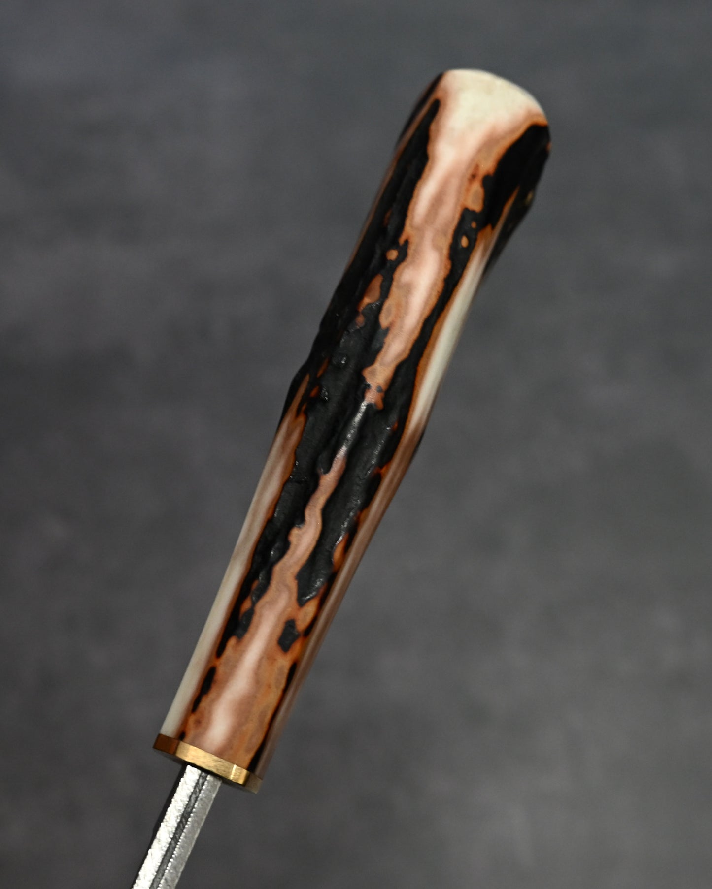 Sunizumi Knives “Little Brown” Full Custom Outdoor Bunka Knife SPG2 Damascus (#9)