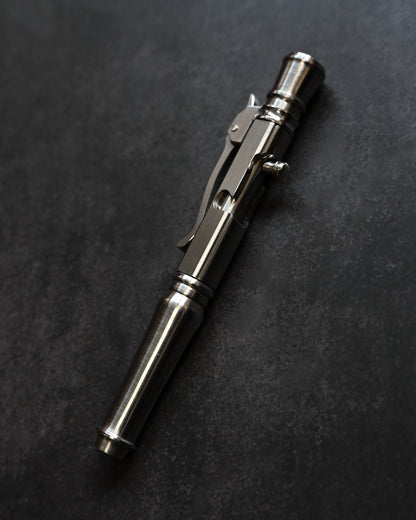 Hidetoshi Nakayama Kyoto Show Edition Stainless Steel Bolt-Action Tactical Pen & Knife