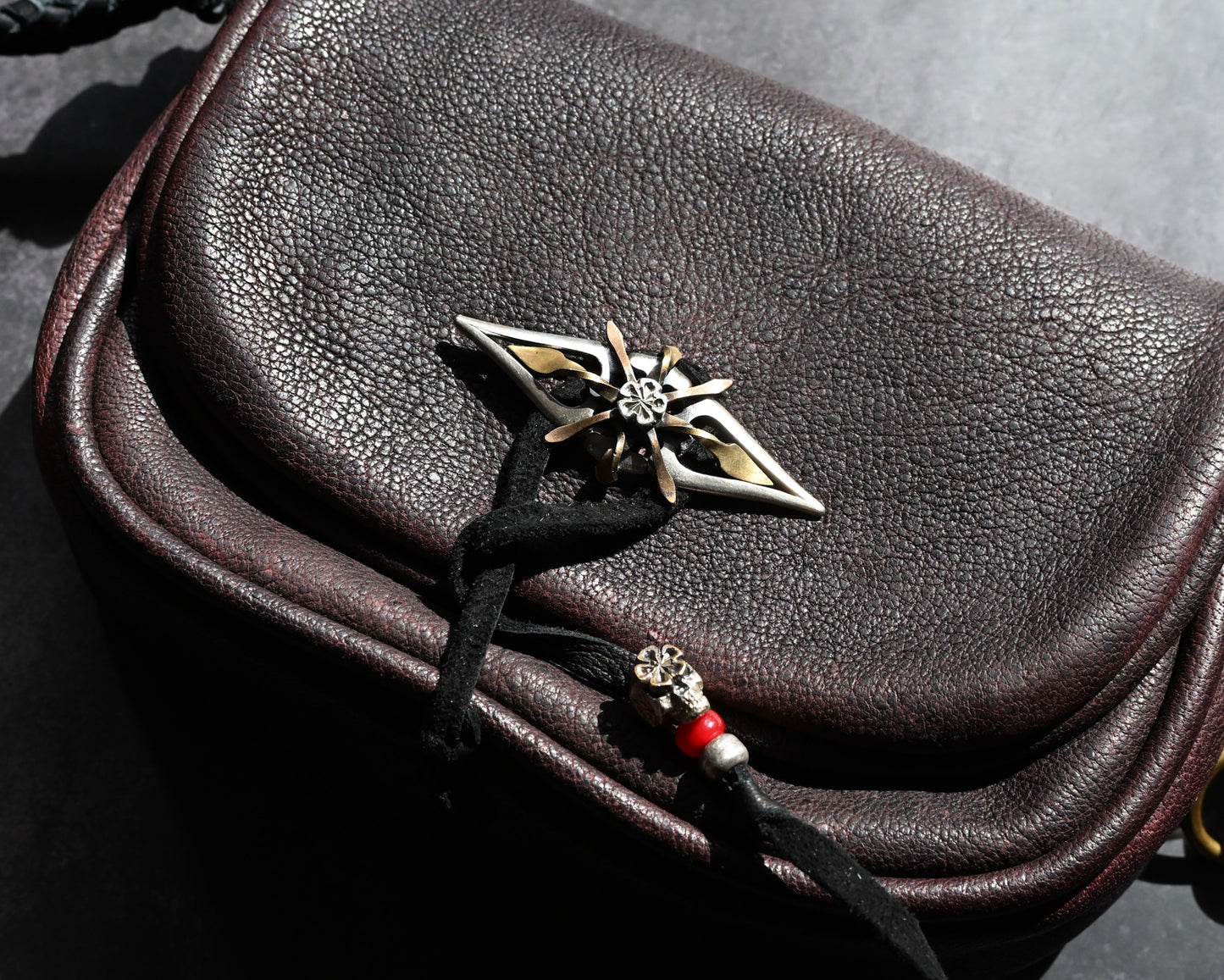 Wtopia CH4 ハンドメイド・カスタムバッグ バーガンディ（ワンオフ・一点物）