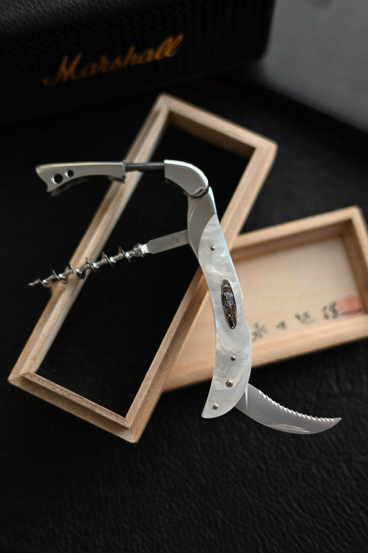 Ikuo Nagata One-Off Mother-of-Pearl Wine Opener Knife
