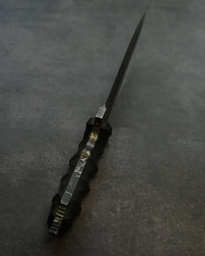 Limited Edition｜Kiku Matsuda “Hien”｜OU-31 Outdoor Fixed Blade｜173mm Blade｜Black G10 Handle｜Handmade in Japan
