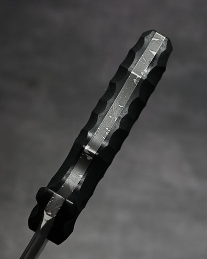 Hurricane By Kikuknives Japanese Fixed Blade Knife OU-31 Steel with Black G-10 Handle