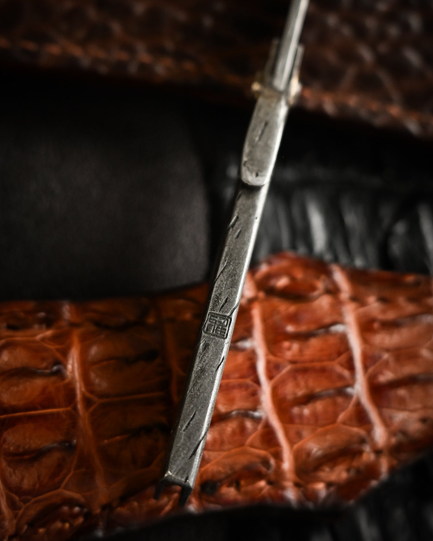 Masayuki Tashiro S711 Forged Dragon Scale Damascus Higonokami EDC Custom Folding Knife