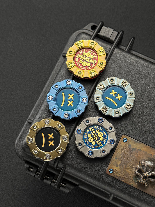 AFRANKART × HiTex Gear チタン EDCコイン／チャレンジコイン 5枚セット