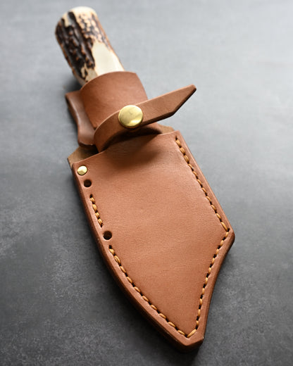 Sunizumi Knives “Little Brown” Custom Outdoor Bunka – R2 Laminated Steel (#1)