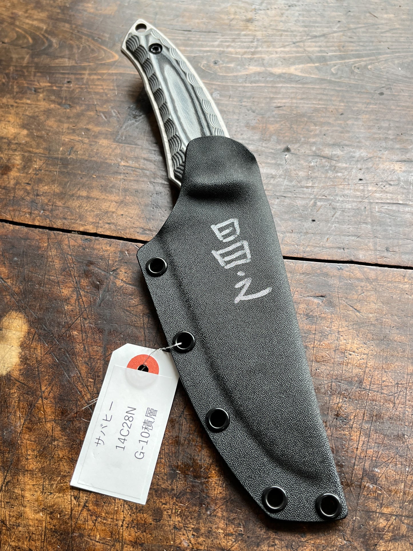 Kiku Knives Sabahee – Kikuo Matsuda & Masayuki Matsuda 14C28N Custom Fixed Blade Knife