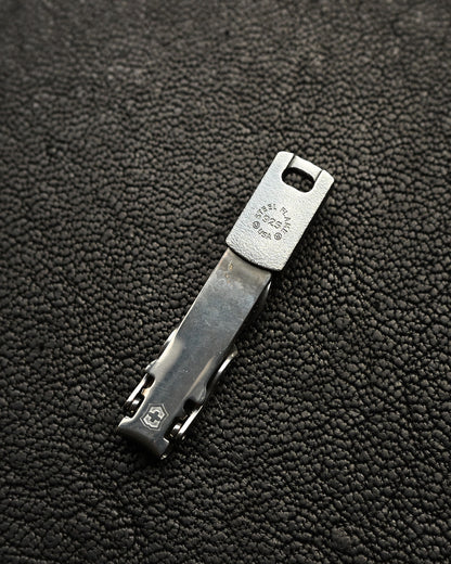 Discontinued and Rare Steel Flame Nail Clipper with Sterling Silver Warrior Skull