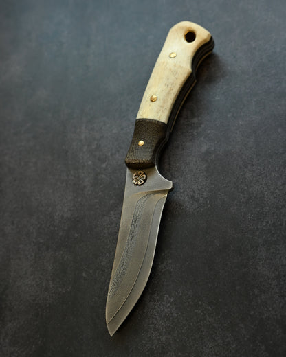 Wtopia BLACK RHINO アウトドアナイフ｜R2積層鋼｜関市ナイフショー限定｜日本製ハンドメイド