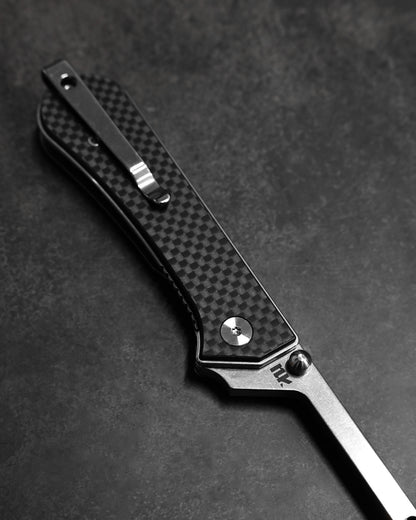 NUKNIVES T33 Multi-Functional Folding Screwdriver – Composite Carbon Fiber Handle (Includes EDC Pouch)