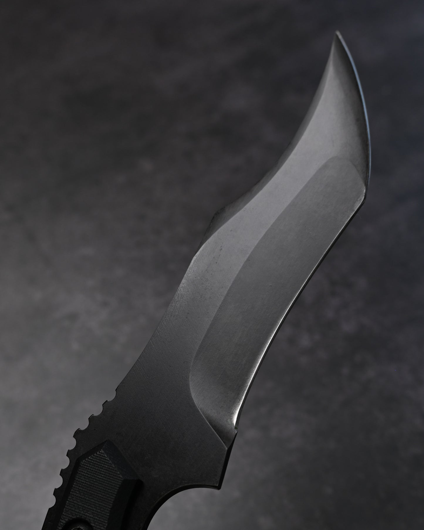 Black-One Japanese Fixed Blade Knife by Kiku knives (Masayuki Matsuda) Aogami Super Black G10