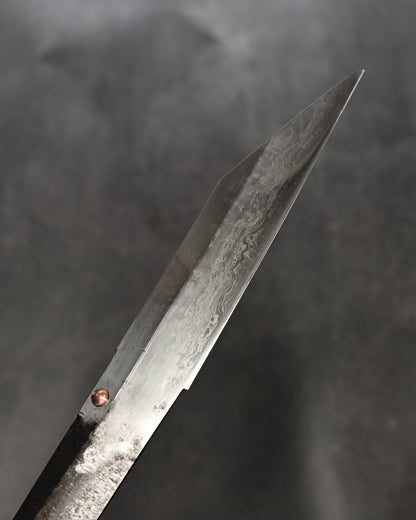 Nibu Yukio One-Off Piece R8-14 Handcrafted Custom Knife Made from a Showa-Era Japanese Sword Fragment